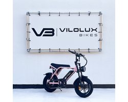 Vilolux Fatbike electrisch - Fatbike C80 Mini - ROZE- Legaal - Rijklaar geleverd - 16 inch - Niet opvoerbare fatbikes - 2 Jaar garantie - Hydraulische remmen - Alarm