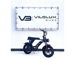 Vilolux Fatbike electrisch - Fatbike C80 Mini - DONKER BLAUW - Legaal - Rijklaar geleverd - 16 inch - Niet opvoerbare fatbikes - 2 Jaar garantie - Hydraulische remmen - Alarm
