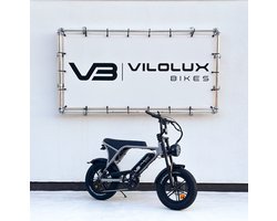 Vilolux Fatbike electrisch - Fatbike C80 Mini - NARDO GREY - Legaal - Rijklaar geleverd - 16 inch - Niet opvoerbare fatbikes - 2 Jaar garantie - Hydraulische remmen - Alarm