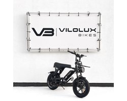 Vilolux Fatbike electrisch - Fatbike C80 Mini - ZWART - voorrek - Legaal - Rijklaar geleverd - 16 inch - Niet opvoerbare fatbikes - 2 Jaar garantie - Hydraulische remmen - Alarm