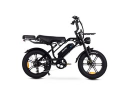 VU20 PRO – Velo Urban Fatbike – 20 inch – 60–80 km Actieradius – Hydraulische Remmen – LED-verlichting zwart