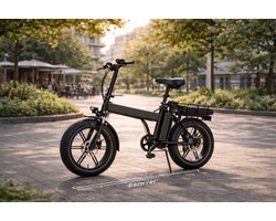 X11 Folding Electric Fat-Bike – 750W Motor, Dual 48V Lithium Battery, 80–150 km Long Range, 20” x 4.0 Fat Tires, Hydraulic Disc Brakes, High-End Performance E-Bike | Foldable & Space-Saving Design | Water-Resistant Design (IP54) | black