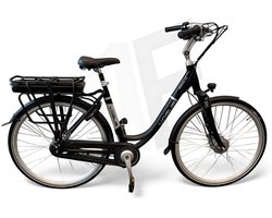 Vogue Premium Elektrische Fiets 7SP 53cm Lage Instap - Mat Zwart