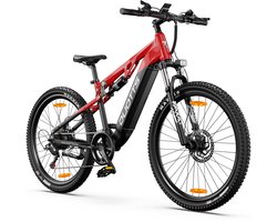 DUOTTS Elektrische Fiets E29 - 648Wh/13.5Ah Accu - 90 km Bereik - 48V 250W Bafang Motor- 26x2.6 Inch All - Terrain Wielen - Shimano 14 Versnellingen - Aluminium Frame met Verende Voorvork - Elektrische Mountainbike - zwart