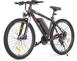 Eleglide Mopride 2 29" elektrische bromfiets 250W motor-36V 15Ah accu 125km max actieradius Hydraulische schijfremmen Smart LCD display Smart App, Premium vering met lock-out, 24 versnellingen - Zwart