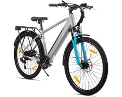 HILAND Matawak elektrische stadsfiets - 26 inch - 250W motor - 60km actieradius - 36V 10.4Ah accu - Shimano 7-versnellingen - Unisex -Grijs