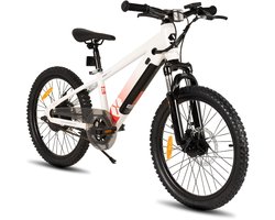 JOYSTAR Elektrische Fiets E-Bike – 20 Inch – Voor Kinderen/Tieners – 250W Motor – 1 Versnelling – Spaakwiel – Mechanische Schijfremmen – Wit