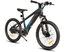 JOYSTAR Elektrische Fiets E-Bike – 20 Inch – Voor Kinderen/Tieners – 250W Motor – 1 Versnelling – Spaakwiel – Mechanische Schijfremmen – Zwart
