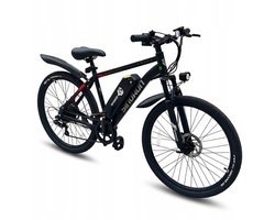 SINOHON EM200D Elektrische MTB – 250W Motor, 36V 10,4Ah Accu, 60km Bereik, 7-Speed Shimano – LED-Koplamp