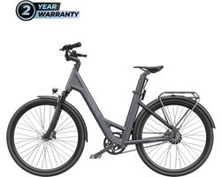 Ado Air 28 e-bike stadsfiets - Carbon Belt - Samsung batterij - donkergrijs