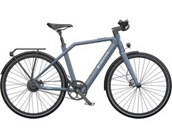 Ado Air30 Pro- Elektrische fiets | bafang motor | GPS diefstalbeveiliging | automatisch schakelende in-wheel motor -riemaandrijving | stadsfiets | 700C | hydraulische remmen | E-PRODUCTEN | achterrek | met gereedschap | Grijs