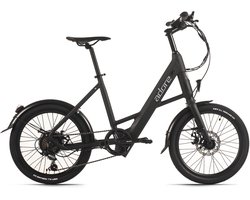 ADORE E-Citybike 20" Aluminium Compactfiets C-200 Compact Bike Achterwielmotor 45 NM / 10,4 Ah Mat Zwart