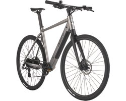 ADORE E-Citybike 28" Alu Urban Bike Stadsfiets UBR-770 Achterwielmotor 35NM / 9,8Ah Staalgrijs mat