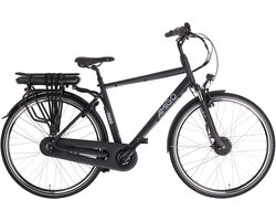 AMIGO E-Faro S2 Elektrische Fiets - E-bike 28 Inch - Herenfiets 53 cm - 7 Versnellingen - Rollerbrake - 536 Wh Accu - Matzwart