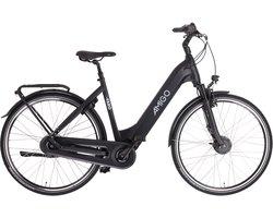 AMIGO E-Faro S3 Elektrische Fiets - E-bike 28 Inch - Damesfiets 53 cm - 7 Versnellingen - Rollerbrake - Matzwart
