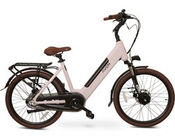Avon Bx1 Elektrische Fiets 24 Inch – 250w Voorwielmotor 504wh Accu Tot 90 Km Actieradius Hydraulische Schijfremmen Nexus 3-speed Naafversnelling Kleurendisplay Lage Instap Dusty Rose