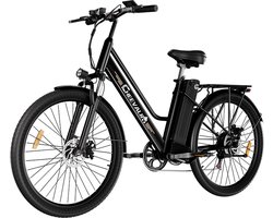Cheevalry c26 Elektrische Fiets 36V 15Ah - 250W - Zwart- Schijfremmen - 100km Bereik - 7 Versnellingen Shimano