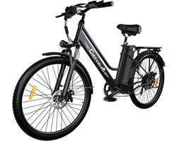 CHEEVALRY C26 pro Elektrische Fiets - Motor 250W - Actieradius 80km - 26 Inch - Zwart