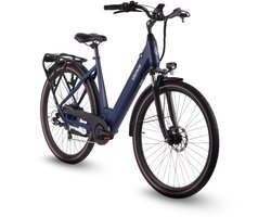 Crown Porto - Elektrische Damesfiets - 28 inch - 7 versnellingen - Elektrische stadsfiets - Hydraulische schijfremmen - Night blue