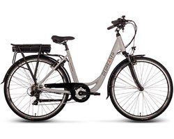 Degreaser dames ebike 50 cm 10.4 Ah 7sp zilver