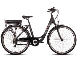 Degreaser dames ebike 50 cm 10.4 Ah 7sp zwart