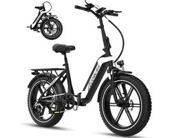 ECORUSH R2 E-bike - fat tire elektrische fiets - 20 inch - 10.4Ah - 250W