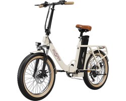 Elektrische Fiets ONESPORT OT16-2 - Elektrische Vouwfiets - 816Wh/17Ah Accu - Tot 90km Actieradius - 20 Inch Banden - -Shimano versnellingssysteem-schijfremmen- Wit
