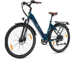 Elektrische Fiets TTGO C3 PRO - 36V 20AH Accu - Maximale Actieradius 120 Km - Aluminium Lage Instapframe - 28×2.0 Inch Banden - Shimano 7 Versnellingen - Hydraulische Schijfremmen - LCD Display - Elektrische Stadsfiets -Groen