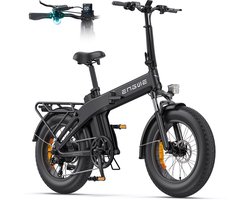 ENGWE EP-2 3.0 BOOST Elektrische fiets - Actieradius 120km - Verwijderbare batterij 48V13.5Ah - 250W Motor - Shimano 7 Versnellingen - 20 Inch opvouwbare City Commuter E-Bike - Hydraulische schijfrem - VTC Fatbike - zwart