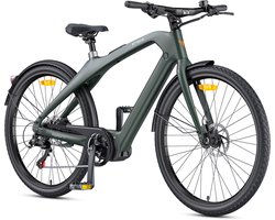 ENGWE N1 Pro Elektrische fiets - Actieradius 100km - Verwijderbare batterij 36V10Ah - Motor 250W - met koppelondersteuning - Frame van koolstofvezel - 7-versnellingsbak - Wieldiameter 700C - Groen