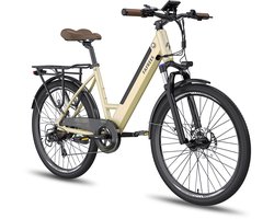 Fafrees F26 PRO Stads Elektrische Fiets - 250W Motor - 36V 14.5Ah Accu - 26x1.75" Banden - 90km Bereik - 25 km/u Snelheid - Gouden