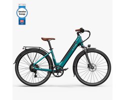 Fiido C11 Pro - Elektrische Stadsfiets - Smaragdblauw - 28 inch - Accu 499Wh (48V) - 250W (55Nm) Mivice Motor - Shimano 7 Versnellingen - Hydraulische Remmen