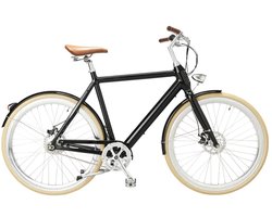 FORIDE V1 54cm M Classic Urban Electric City Bike, 250W Motor, 36V 10.5Ah Samsung Battery - Glossy black