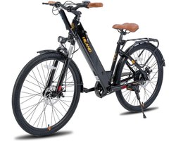 Hiland E-Bike Elektrische Fiets 26 inch - 250W - 7.8Ah - zwart EHD803