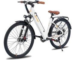 Hiland EHD803 - E Bike - Elektrische Fiets - 250W - 26 Inch - 7.8Ah - Wit
