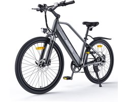 Hillmiles MileTrail 1 E-Bike - 26 inch - 80km actieradius - 250W motor - grijs