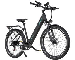Hitway Elektrische Fiets BK18S - 27.5*2.8 Inch City Commuter EBike met Afneembare 36V 13Ah Lithium Batterij - APP Bediening - 7 Versnellingen - IP54 Waterdicht