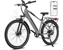 Hitway Elektrische Fiets BK7S Plus - 29 Inch City Commuter EBike met Afneembare 36V 12.8Ah Lithium Batterij - Mountain E-Bike met 250W Motor - 7 Versnellingen - IP54 Waterdicht - Elektrische Fietsen