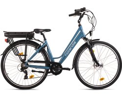Hollandia Fiets (elektrisch) Dames e-city fiets 28'' Optima Basic Blauw 7 versnellingen - 46 cm