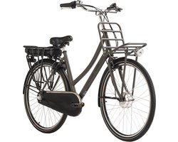 Hollandia Fiets (elektrisch) E-stadsfiets dames Hollandia Carry on 28'' e-bike 3 versnellingen grijs -