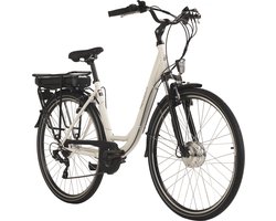 Hollandia Fiets (elektrisch) E-stadsfiets dames Hollandia Lido 28'' e-bike 7 versnellingen wit - 49 cm