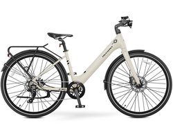 MS Energy - C30 - Elektrische fiets - Urban e-bike - Damesfiets - Stadsfiets - Achterwielmotor - 8 versnellingen - 28 inch - 45 cm - Grijs