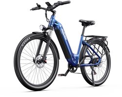ONESPORT OT05 Elektrische Fiets - 250W Motor - 36V 18.2Ah Accu - 60-120km Maximale Bereik - 27.5 Inch Banden - Shimano 7 Versnellingen - Donkerblauw