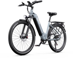 ONESPORT OT05 Elektrische Fiets - 250W Motor - 36V 18.2Ah Accu - 60-120km Maximale Bereik - 27.5 Inch Banden - Shimano 7 Versnellingen - Grijs