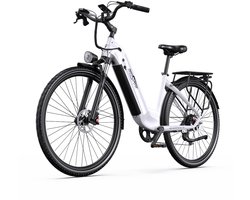 ONESPORT OT05 Pro Elektrische Fiets - 250W Motor - 36V 22.5Ah Accu - 130-140km Maximale Bereik - 700*50C Banden - Hydraulische Schijfremmen - Shimano 7 Versnellingen - Wit