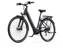 ONESPORT OT07 Pedelec 27,5 inch elektrische fiets voor dames en heren-E-stadsfiets met 374Wh verwijderbare batterij-250W middenmotor-Shimano 7-versnellingsschakelaar