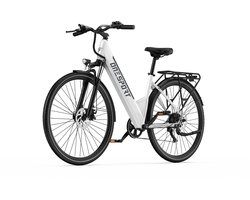 ONESPORT OT12 Elektrische Fiets - 250 W Motor - 36 V 13 Ah Accu - 27,5 inch Banden - Maximale Snelheid 25 km/u - 65 km Bereik - Shimano 7 Versnellingen - Wit