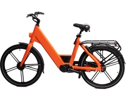 Ostrichoo Caesar E-Bike - snelste fiets oranje - 120km bereik - Bafang middenmotor