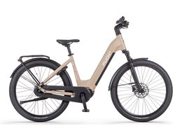 Puch E-Felice N7 - Elektrische Fiets - Mat Beige - 48cm - Lage Instap - 720Wh Accu Capaciteit - 250W Ananda Middenmotor - Hydraulische Remmen - Shimano Nexus 7 Versnellingen