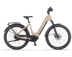 Puch E-Felice N7 - Elektrische Fiets - Mat Beige - 53cm - Lage Instap - 720Wh Accu Capaciteit - 250W Ananda Middenmotor - Hydraulische Remmen - Shimano Nexus 7 Versnellingen
